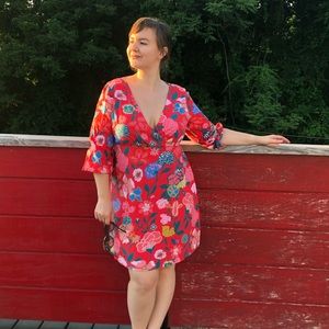 Floral long sleeve dress